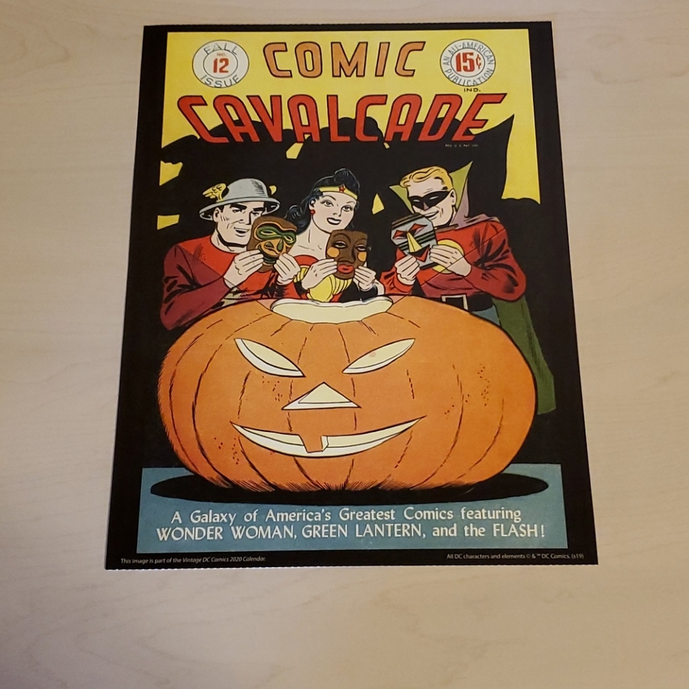 DC Comic Cavalcade # 12 Cover Poster